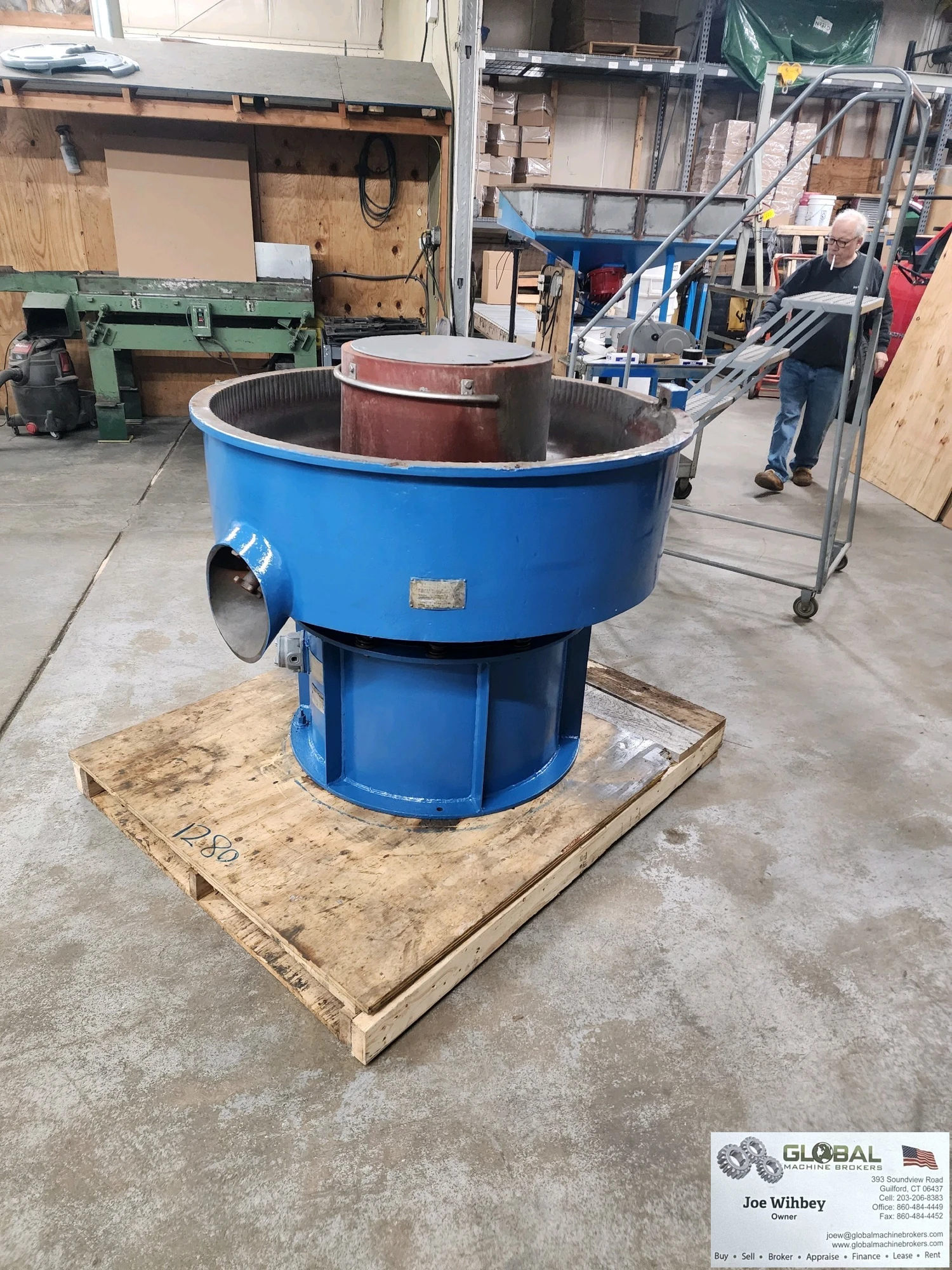 7 Cubic Foot Sweco Vibratory Finishing Bowl Complete