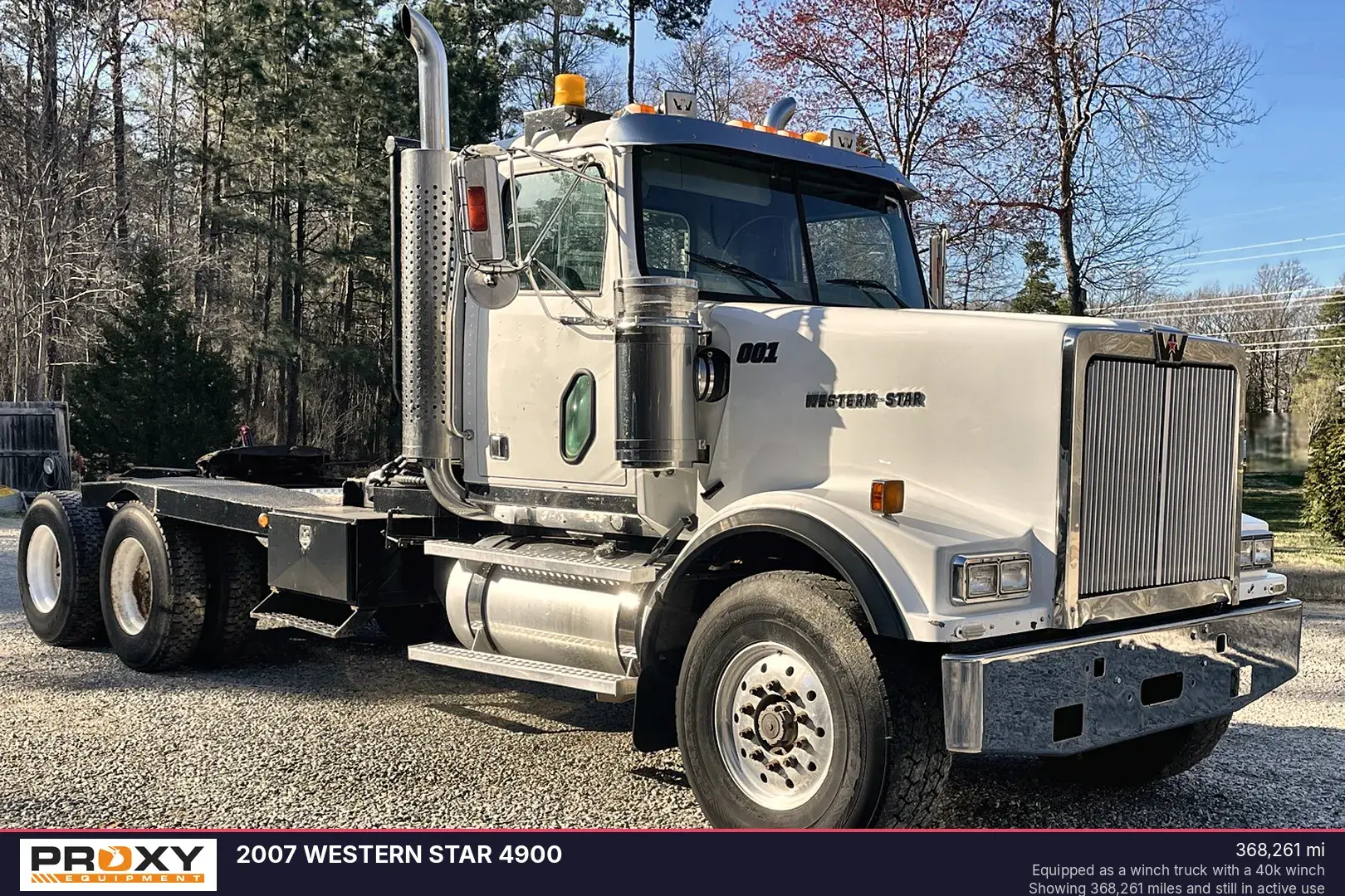 Used 2007 WESTERN STAR 4900 Winch Trucks Virginia US | Proxy Equipment #1385314