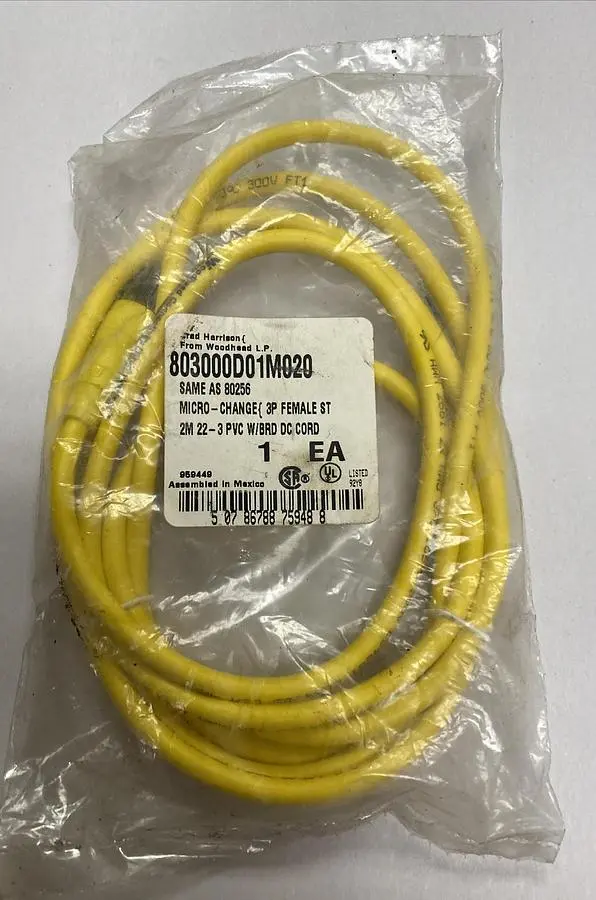 New | in-Stock WOODHEAD 803000D01M020 Miscellaneous Equipment (Electrical & Power) | Surplus Asset Holdings #1190667