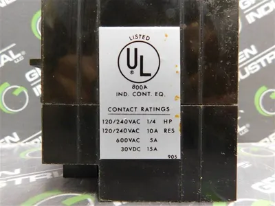 Agastat 7022AD Timing Relay 120V60Hz 5-50 Sec.120/240VAC, 600VAC, 30VDC 15A Used