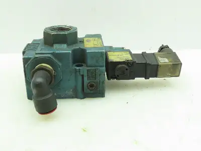 Mac 130B-111JD Solenoid Valve With 56C-13-112CA Manifold Block
