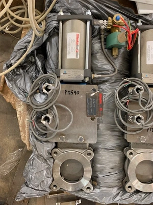 3" 150# Orbinox ET Knife Gate Valve Air Operated , New Storeroom Spare