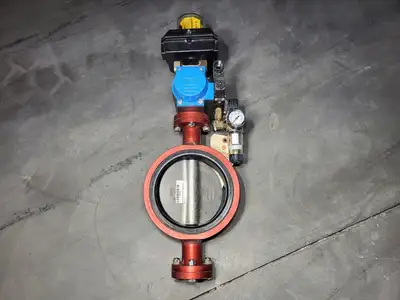 6" Butterfly Valve 4216, w/ Actuator DA75, Monitor FSYB-5T20