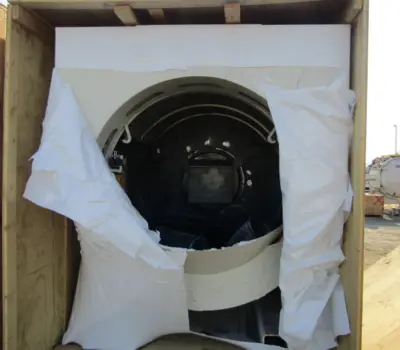 Complete Foundry Finishing System – Vulcan Barrel Sander Cell with Robotic Handling, Air System, and Ancillary Equipment