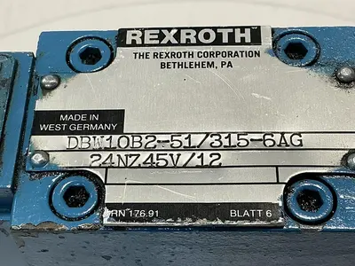 USED REXROTH DBW10B2-51/315-6AG 24NZ45V/12