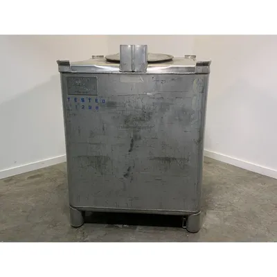 Used 395 Gallon IBC Stainless Steel Portable Liquid Tote