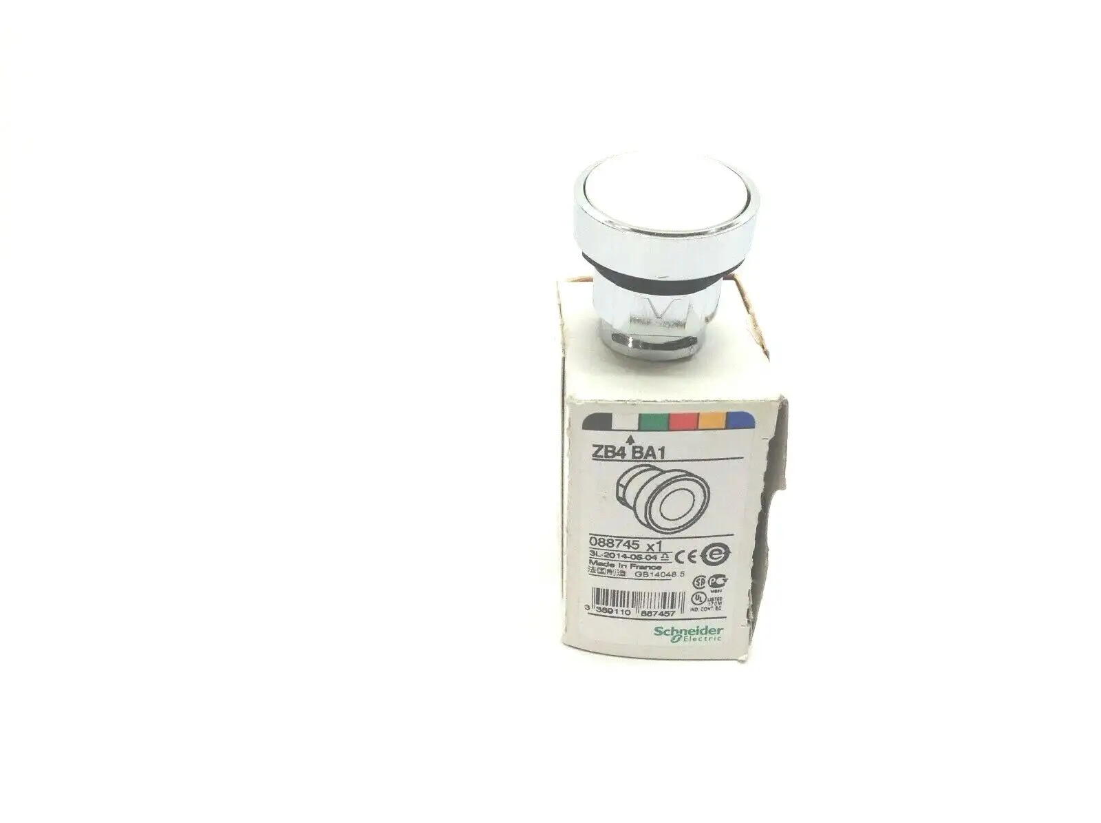 New | in-Stock Schneider Electric ZB4 BA1 088745 Relays & Switches Michigan US | Maverick Industrial Sales #1401185
