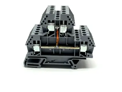 EURO D4-2 | Morsettitalia  Two Stage Feed-Through Terminal Block 43550 LOT OF 5 - Used