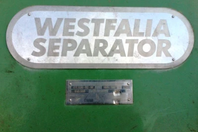 Westfalia CA 505-02-10 tricanter centrifuge, 316SS.