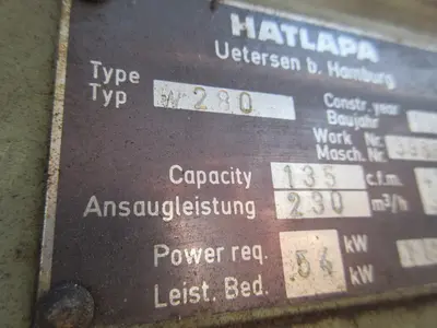 USED 1985 HATLAPA W280