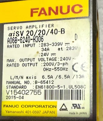 2015 FANUC A06B-6240-H306 Servo Drives | Great American Equipment Company (2)