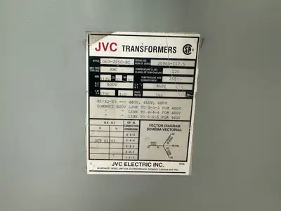 115 KVA - 600v to 480V 3 Phase Auto-transformer