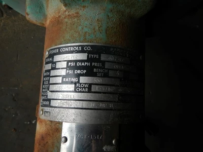 Fisher 1" 300 Class 316 Stainless Steel Control Valve