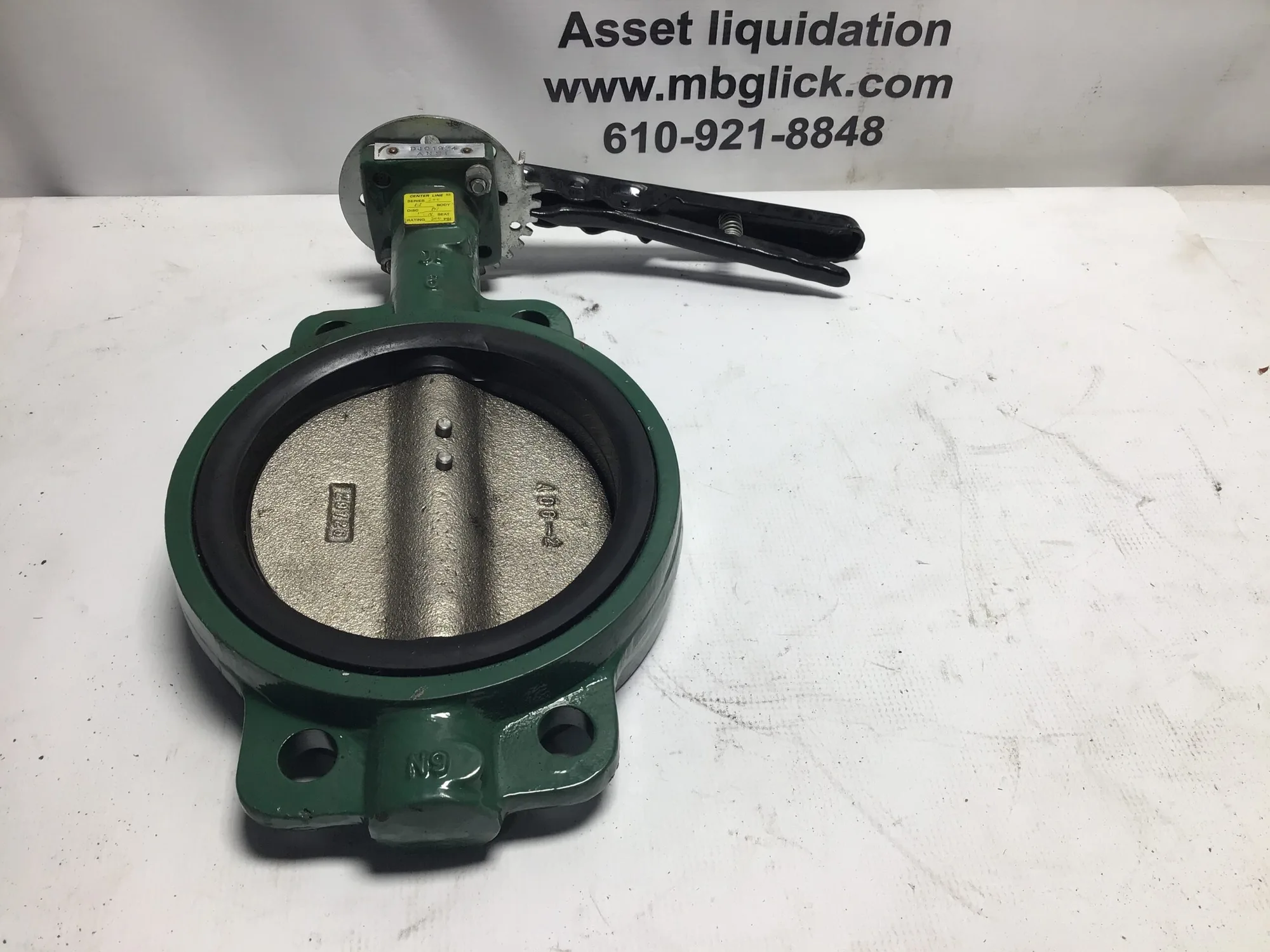 Crane Center Line 63 6″ New Butterfly Valve, Series 200, 200 PSI