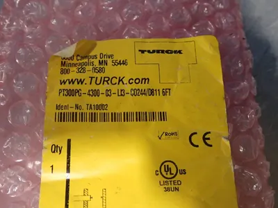 New | in-Stock TURCK PT300PG430003LI3C0244/D811 Pressure Transmitters Ohio US | HGR 24 #872889