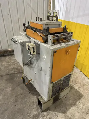 10" x .130" DURANT JACO MODEL #VS-MD-10 POWERED COIL STRAIGHTENER: STOCK #23071