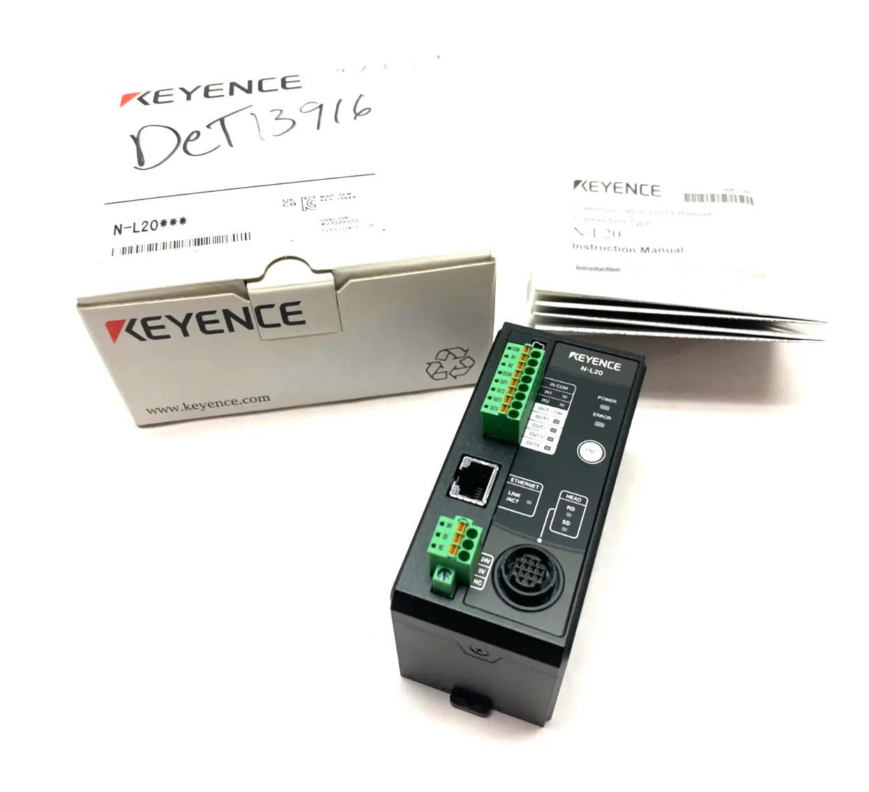 USED KEYENCE ETHERNET COMMUNICATION CONNECTION UNIT 11-POINT DISPLAY 24VDC