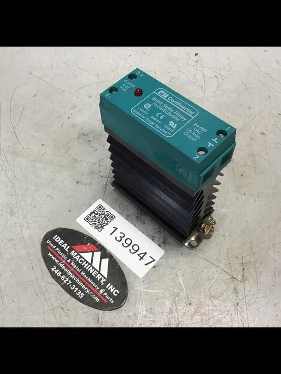 Used CONTINENTAL INDUSTRIES RVDA/6V25/D04 Relays & Switches Michigan US | Ideal Machinery #694442