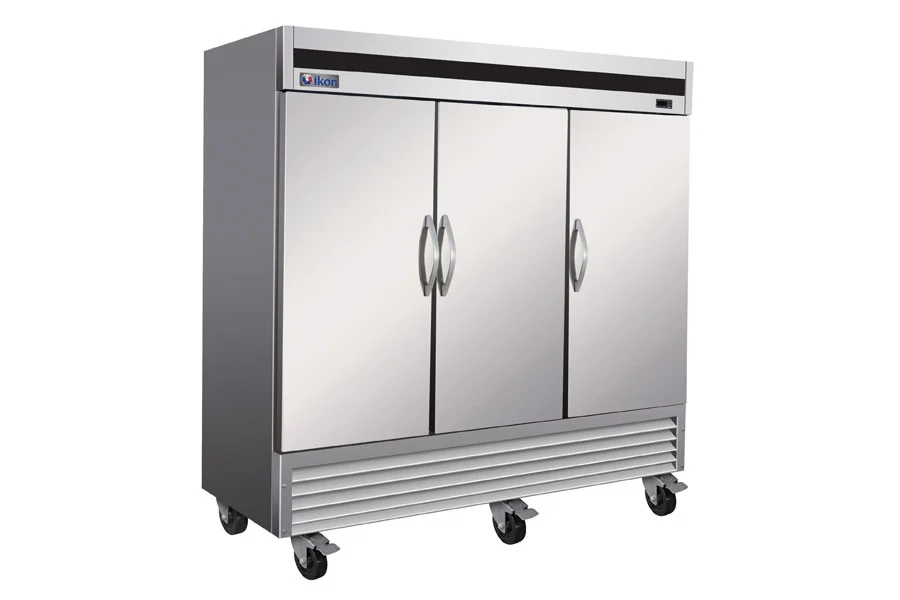 45-0158 IKON IB81R  Self Contained Triple Door Bottom Mount Reach In Refrigerato