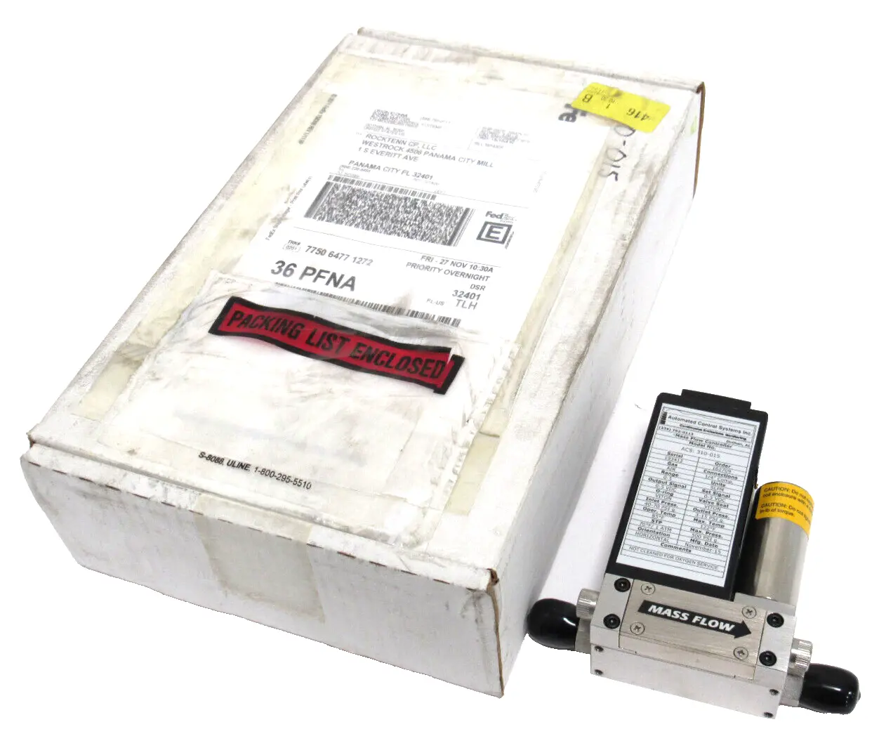 NEW AUTOMATED CONTROL SYSTEMS 310-015 MASS FLOW CONTROLLER 310015