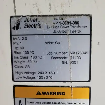 Used JEFFERSON ELECTRIC _UNKNOWN_ Transformers | ND Industrial Surplus #1225106