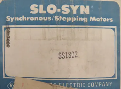 NEW SUPERIOR ELECTRIC SS1802 STEPPING MOTOR 240V 72RPM