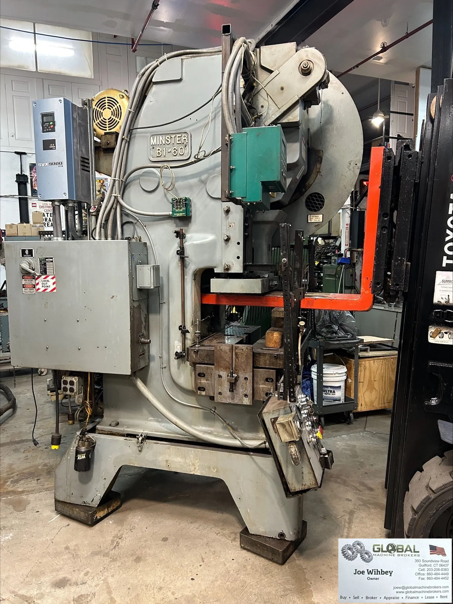 Minster B1-60 2" Stroke Fixed Base Stamping Press 60Ton See Description