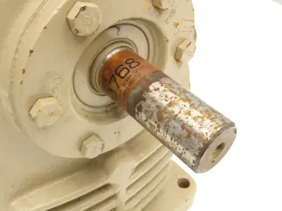 Cone Drive H035-2 Worm Gearbox 5:1 Reducer 350rpm 11.7Hp RH Output  *Seal Leak*