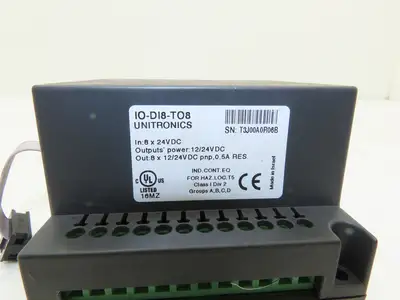 Unitronics IO-DI8-TO8 I/O Expansion Output Module 12/24VDC