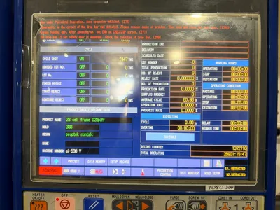 2012 TOYO SI-500V ELECTRIC Injection Molding Horizontal/Vertical | Machinery Network (2)