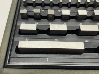 USED PROCHECK RECTANGULAR GAGE BLOCK SET, ECONOMY GRADE 0.05 TO 4