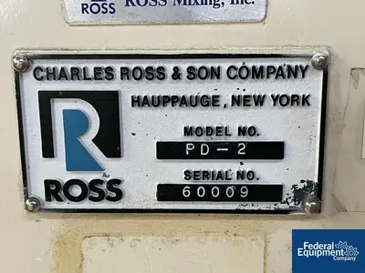 USED Ross 2 Gal Ross Planetary Mixer, Model PD2, S/S