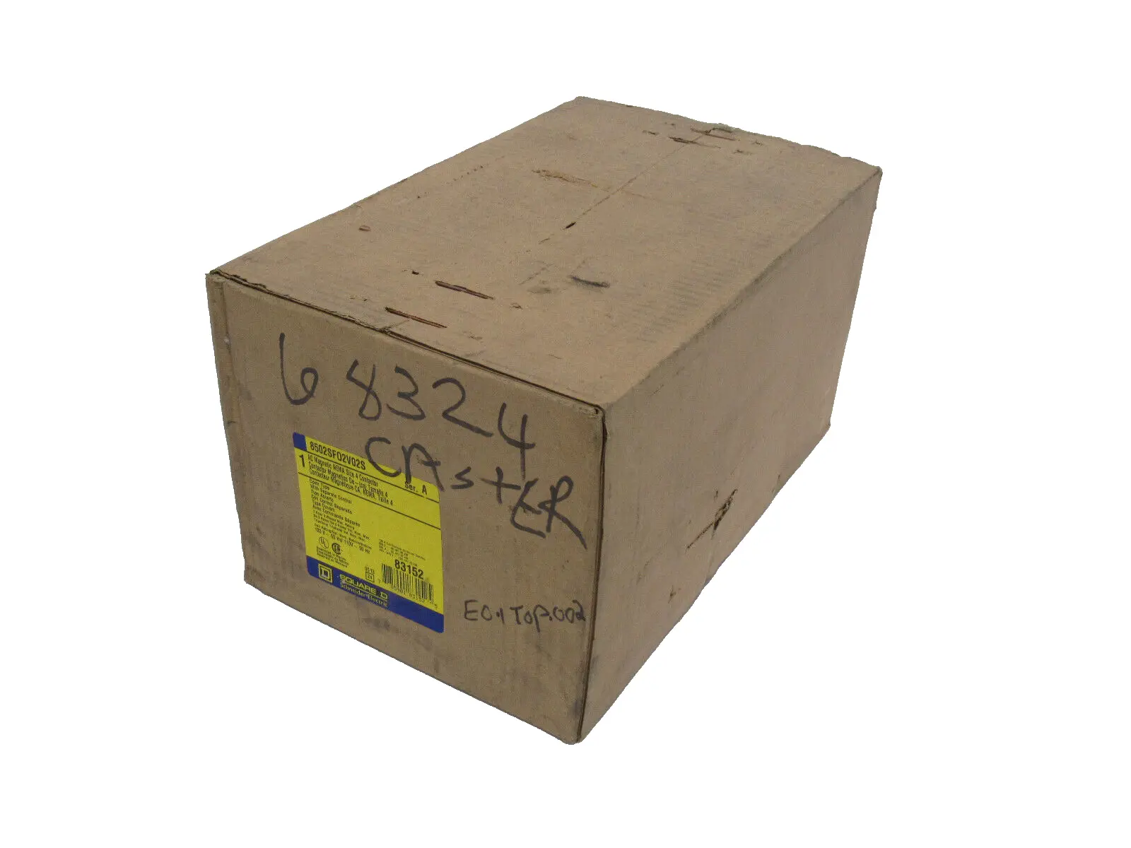 NEW SQUARE D 8502SF02V02S NON-REVERSING CONTACTOR SER.A SIZE 4