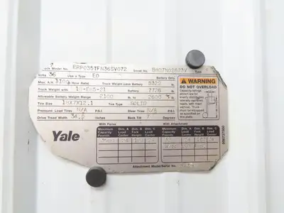 Yale 830-0067-0 Forklift Printed Circuit Board Level Controller PCB Off ERP035TF