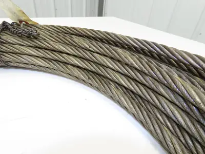 Wireco 7/16"x 100' Steel Wire Rope Crane Hoist Winch Lifting Cable R68760DZF116