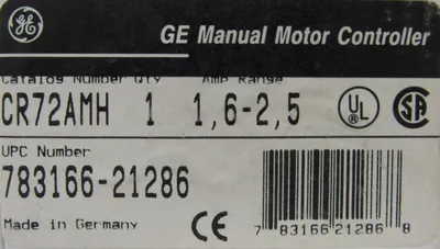 NEW GENERAL ELECTRIC CR72AMH STARTER MOTOR PROTECTOR