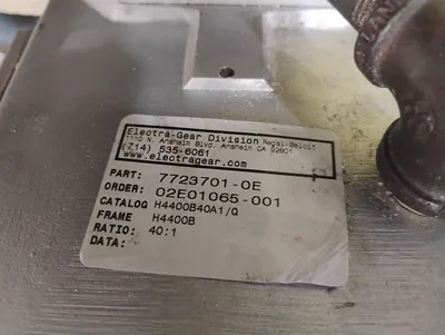 ELECTRA-GEAR DIVISION 7723701-0E Gearboxes & Speed Reducers | ESS Industrial Equipment Sales (5)
