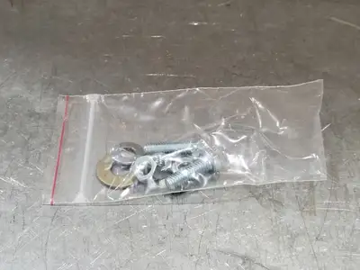 Assorted Nuts Bolts Washers and Metal Bracket