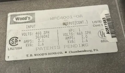 USED TB WOODS WFC4001-0A