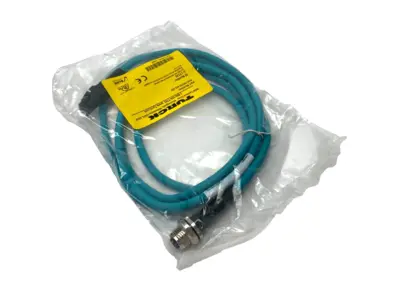 New | in-Stock Turck Double End Ethernet Cordset RJ45 Male M12 Female U-17238 Cable & Wire Michigan US | Maverick Industrial Sales #1391270