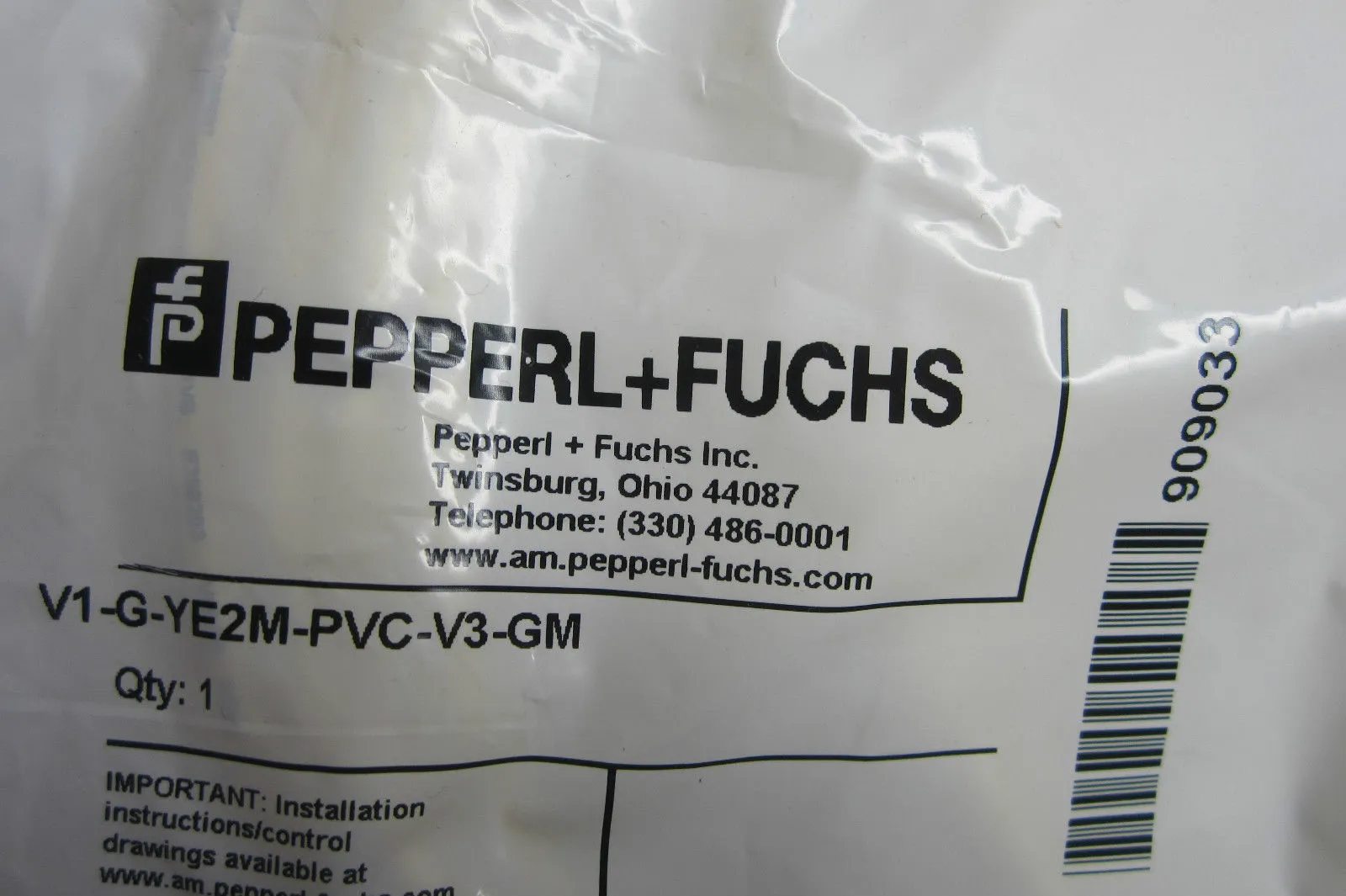 5 NEW PEPPERL FUCHS V1-G-YE2M-PVC-V3-GM CORDSET V1GYE2MPVCV3GM