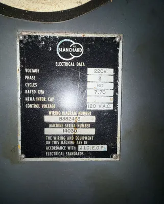 1973 BLANCHARD 22K-42 GRINDERS, SURFACE, ROTARY TYPE - VERTICAL | GCH Machinery (18)