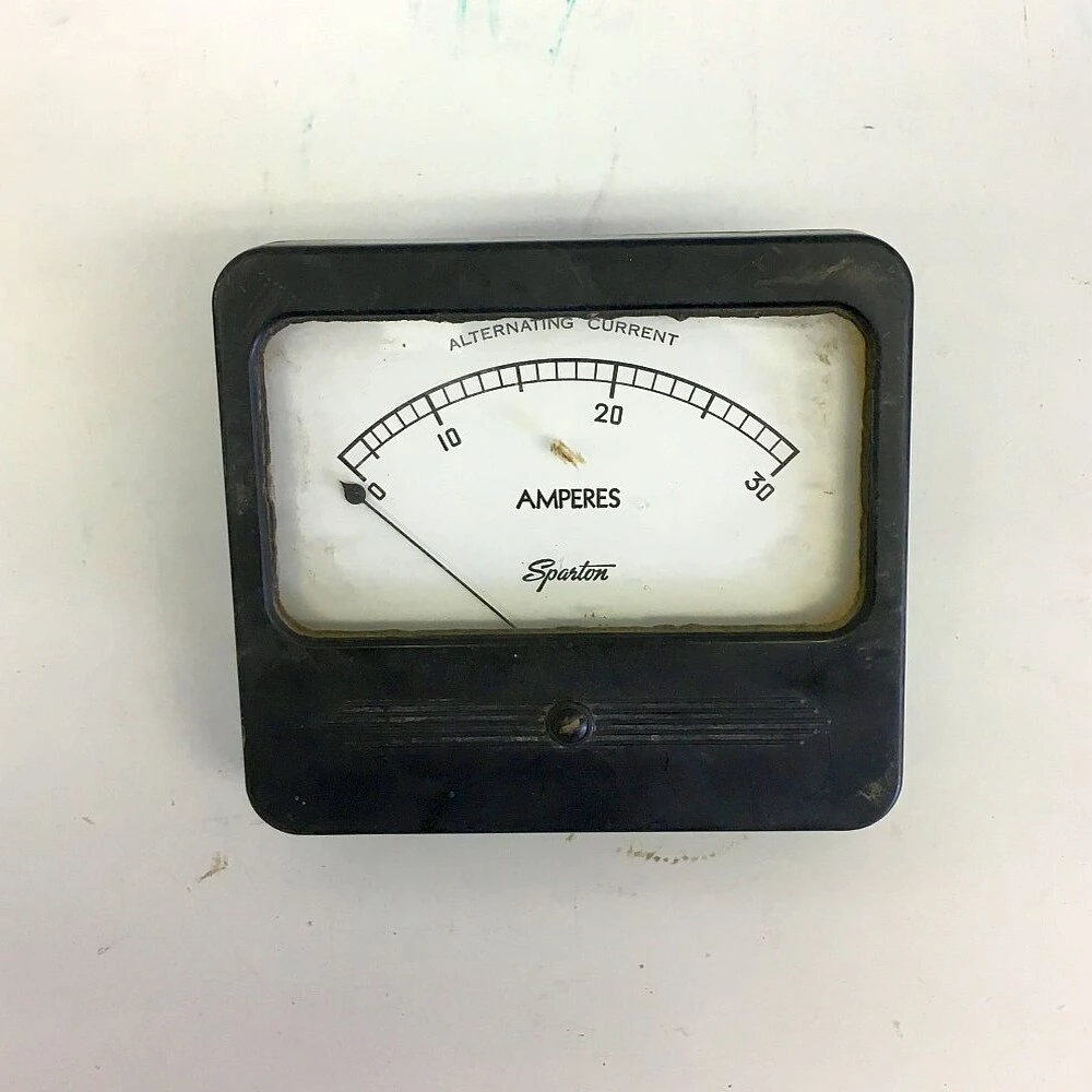 Sparton 0-30 Amp Analog Ammeter