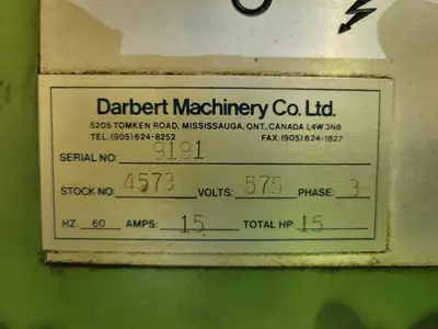 USED DARBERT MACHINERY 4573