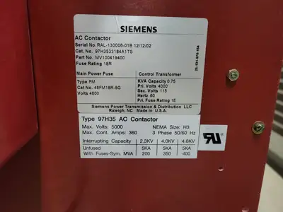 USED SIEMENS 97H3533184A1TS