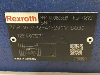 USED REXROTH ZDB 10 VP2-41/200V S030