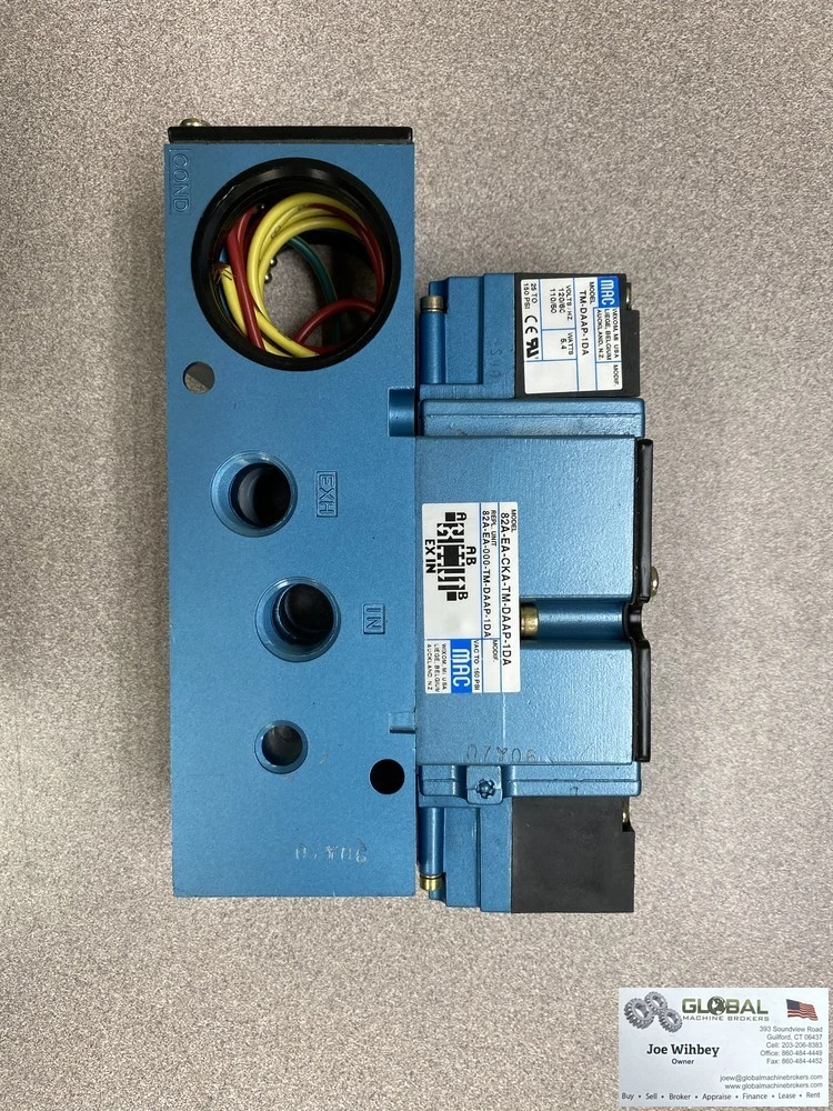 MAC 82A-EA-CKA TM-DAAP-1DA Dual Solenoid Valve 0-150PSI, 110/120VAC