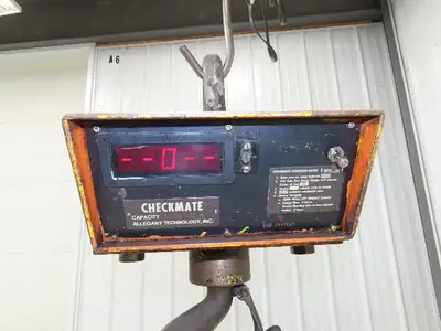 Allegany CM-20K Checkmate Crane Weight Scale Load Cell 20000 Lb 10 Ton
