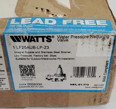 NEW Watts LF25AUB-LP-Z3