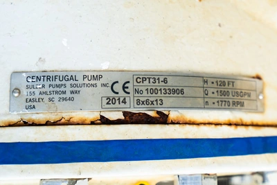 USED 2014 SULZER CAST IRON
